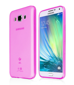CaseUp Samsung Galaxy A3 Kılıf Transparent Soft Pembe