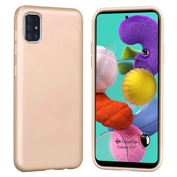 CaseUp Samsung Galaxy A51 Kılıf Matte Surface Gold CaseUp Samsung Galaxy A51 Kılıf Matte Surface Gold