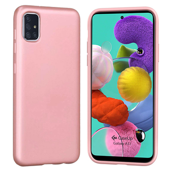 CaseUp Samsung Galaxy A51 Kılıf Matte Surface Rose Gold CaseUp Samsung Galaxy A51 Kılıf Matte Surface Rose Gold
