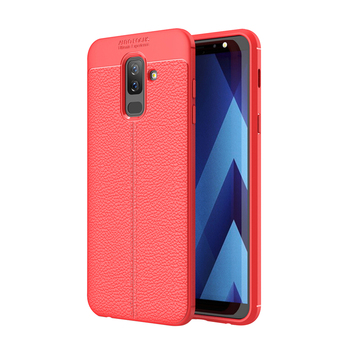 CaseUp Samsung Galaxy A6 Plus 2018 Kılıf Niss Silikon Kırmızı