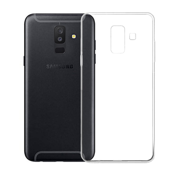 Caseup Samsung Galaxy A6 Plus 2018 Kılıf Transparent Soft Beyaz