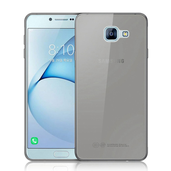 CaseUp Samsung Galaxy A8 2016 Kılıf Transparent Soft Siyah