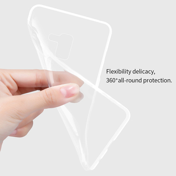 Caseup Samsung Galaxy A8 Plus 2018 Kılıf Transparent Soft Beyaz