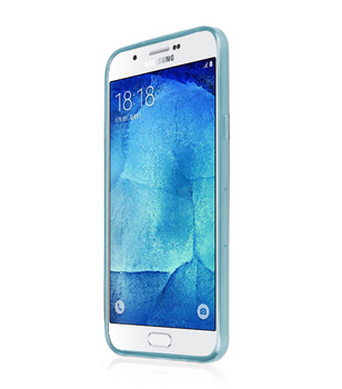 CaseUp Samsung Galaxy A8 Kılıf Transparent Soft Mavi