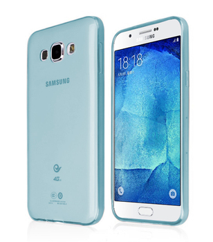 CaseUp Samsung Galaxy A8 Kılıf Transparent Soft Mavi CaseUp Samsung Galaxy A8 Kılıf Transparent Soft Mavi
