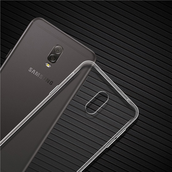 Caseup Samsung Galaxy C8 Kılıf Transparent Soft Siyah