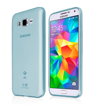 CaseUp Samsung Galaxy Grand Prime Kılıf Transparent Soft Mavi