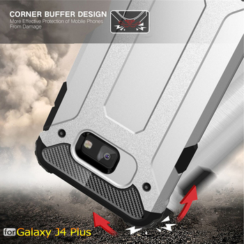 Caseup Samsung Galaxy J4 Core Kılıf Tank Gümüş