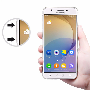 Caseup Samsung Galaxy J5 Prime Kılıf Transparent Soft Siyah