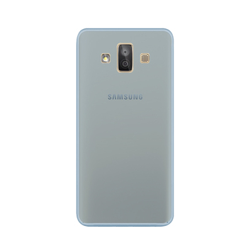 Caseup Samsung Galaxy J7 Duo Kılıf Transparent Soft Mavi