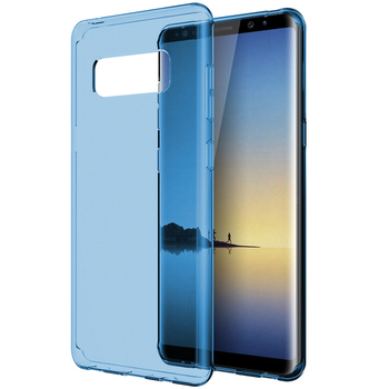 CaseUp Samsung Galaxy Note 8 Kılıf Transparent Soft Mavi