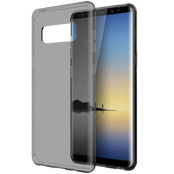 CaseUp Samsung Galaxy Note 8 Kılıf Transparent Soft Siyah