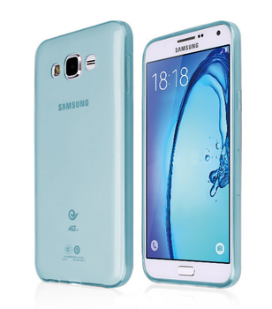CaseUp Samsung Galaxy ON5 Kılıf Transparent Soft Mavi