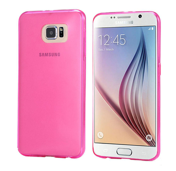 CaseUp Samsung Galaxy S6 Kılıf Transparent Soft Pembe CaseUp Samsung Galaxy S6 Kılıf Transparent Soft Pembe