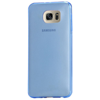 CaseUp Samsung Galaxy S7 Edge Kılıf Transparent Soft Mavi