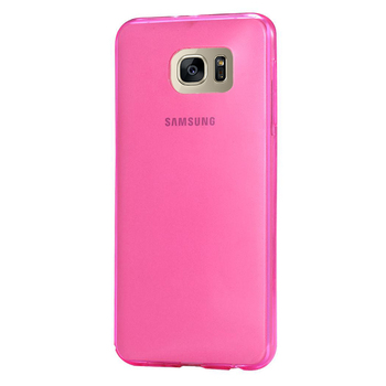 CaseUp Samsung Galaxy S7 Edge Kılıf Transparent Soft Pembe