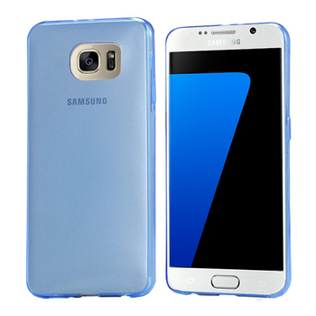 CaseUp Samsung Galaxy S7 Kılıf Transparent Soft Mavi