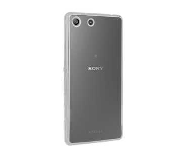 CaseUp Sony Xperia M5 Lazer Kesim Silikon Kılıf Gümüş