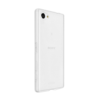 CaseUp Sony Xperia Z5 Compact Kılıf Transparent Soft Beyaz