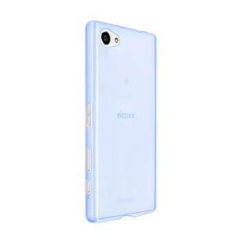 CaseUp Sony Xperia Z5 Compact Kılıf Transparent Soft Mavi