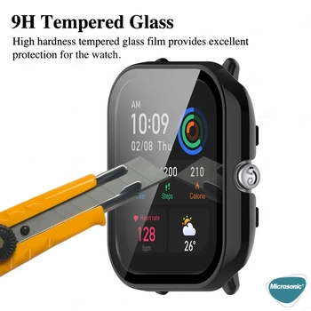 Microsonic Amazfit GTS 4 Mini Kılıf Clear Premium Slim WatchBand Şeffaf