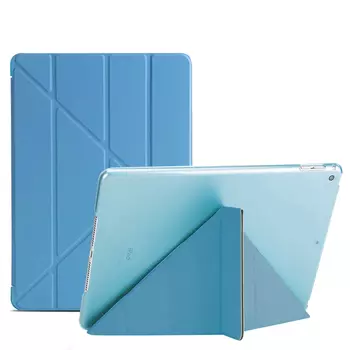 Microsonic Apple iPad 10.2'' 7. Nesil (A2197-A2200-A2198) Folding Origami Design Kılıf Turkuaz