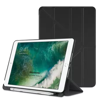 Microsonic Apple iPad 9.7 2017 Kılıf (A1822-A1823) Origami Pencil Siyah