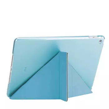 Microsonic Apple iPad Air 2 (A1566-A1567) Folding Origami Design Kılıf Turkuaz