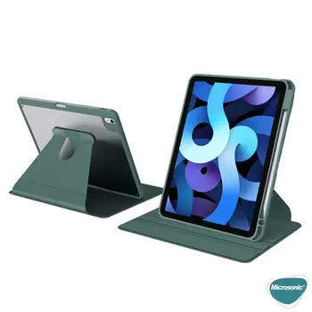 Microsonic Apple iPad Air 4. Nesil Kılıf (A2316-A2324-A2325-A2072) Regal Folio Koyu Yeşil