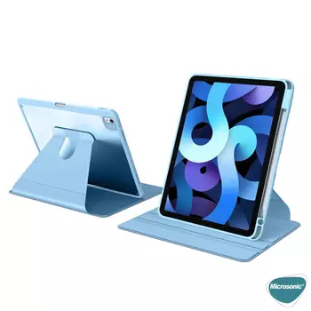 Microsonic Apple iPad Air 4. Nesil Kılıf (A2316-A2324-A2325-A2072) Regal Folio Mavi