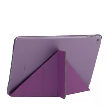 Microsonic Apple iPad Mini 4 (A1538-A1550) Folding Origami Design Kılıf Mor