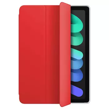 Microsonic Apple iPad Mini 6 2021 (A2567-A2568-A2569) Smart Case ve arka Kılıf Kırmızı