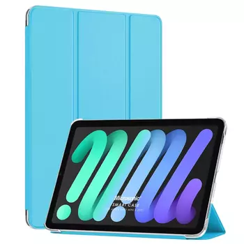 Microsonic Apple iPad Mini 6 2021 (A2567-A2568-A2569) Smart Case ve arka Kılıf Mavi