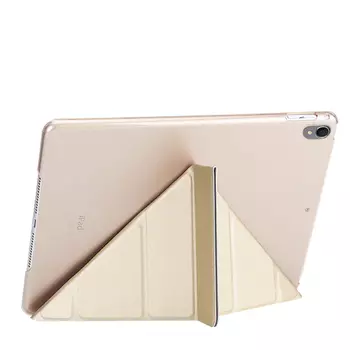 Microsonic Apple iPad Pro 10.5'' (A1701-A1709-A1852) Folding Origami Design Kılıf Gold
