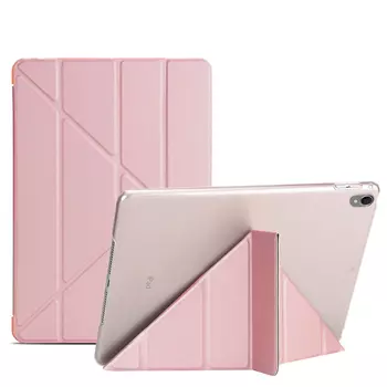 Microsonic Apple iPad Pro 10.5'' (A1701-A1709-A1852) Folding Origami Design Kılıf Rose Gold