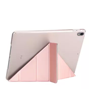 Microsonic Apple iPad Pro 10.5'' (A1701-A1709-A1852) Folding Origami Design Kılıf Rose Gold