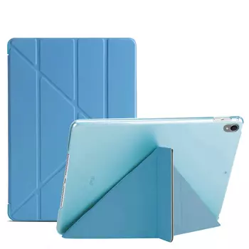 Microsonic Apple iPad Pro 10.5'' (A1701-A1709-A1852) Folding Origami Design Kılıf Turkuaz
