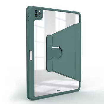 Microsonic Apple iPad Pro 11`` 2022 4. Nesil Kılıf (A2759-A2435-A2761-A2762) Regal Folio Koyu Yeşil