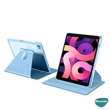 Microsonic Apple iPad Pro 11`` 2022 4. Nesil Kılıf (A2759-A2435-A2761-A2762) Regal Folio Mavi