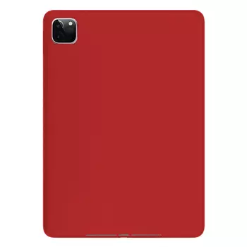 Microsonic Apple iPad Pro 12.9'' 2021 5. Nesil Kılıf (A2378-A2461-A2379-A2462) Matte Silicone Kırmızı