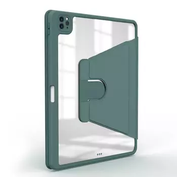 Microsonic Apple iPad Pro 12.9'' 2021 5. Nesil Kılıf (A2378-A2461-A2379-A2462) Regal Folio Koyu Yeşil