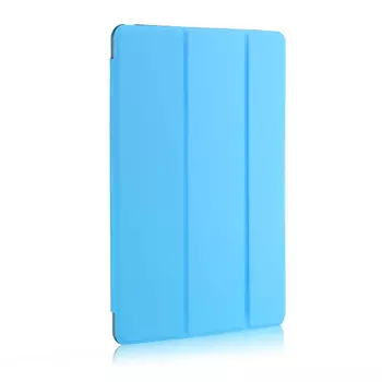 Microsonic Apple iPad Pro 12.9'' 2021 5. Nesil Kılıf (A2378-A2461-A2379-A2462) Slim Translucent Back Smart Cover Mavi