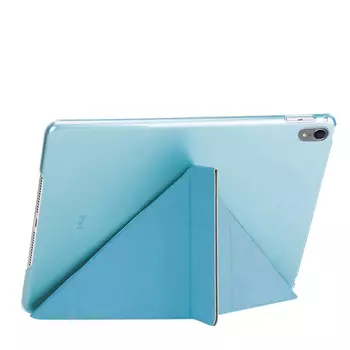 Microsonic Apple iPad Pro 12.9'' 2018 (A1876-A2014-A1895-A1983) Folding Origami Design Kılıf Turkuaz