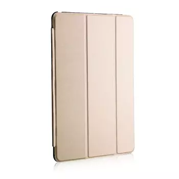 Microsonic Apple iPad Pro 12.9`` 2022 6. Nesil Kılıf (A2436-A2764-A2437-A2766) Slim Translucent Back Smart Cover Gold