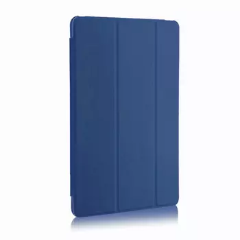 Microsonic Apple iPad Pro 12.9`` 2022 6. Nesil Kılıf (A2436-A2764-A2437-A2766) Slim Translucent Back Smart Cover Lacivert