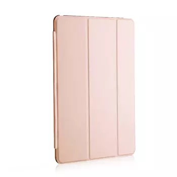 Microsonic Apple iPad Pro 12.9`` 2022 6. Nesil Kılıf (A2436-A2764-A2437-A2766) Slim Translucent Back Smart Cover Rose Gold