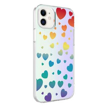 Microsonic Apple iPhone 11 Braille Feel Desenli Kılıf Heart