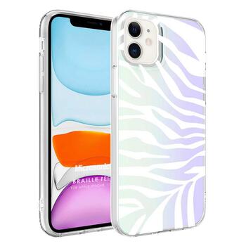 Microsonic Apple iPhone 11 Braille Feel Desenli Kılıf Zebra Microsonic Apple iPhone 11 Braille Feel Desenli Kılıf Zebra