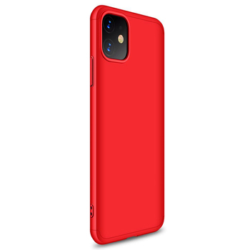 Microsonic Apple iPhone 11 Kılıf Double Dip 360 Protective AYS Kırmızı