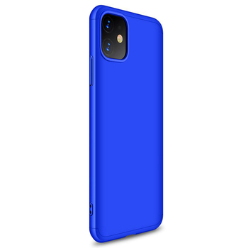 Microsonic Apple iPhone 11 Kılıf Double Dip 360 Protective AYS Mavi